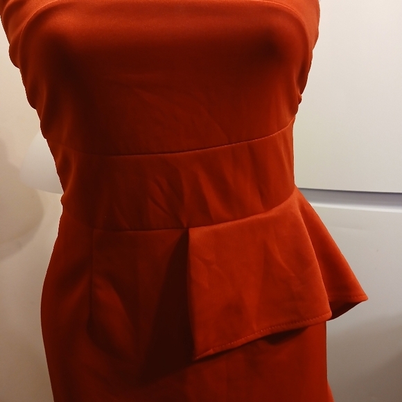 Elegant Red Strapless Dress - Picture 8 of 8